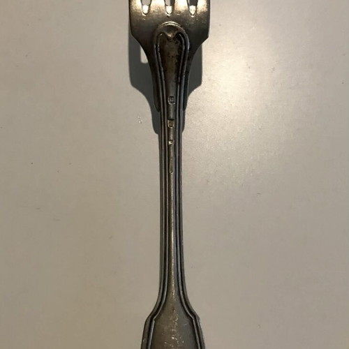 Christofle cutlery set used, silver plated, vintage, 18 pieces