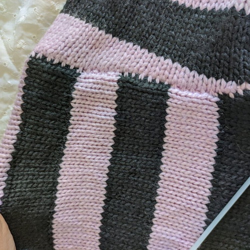 Hello Kitty Sanrio Pullover with Kuromi & My Melody used, striped, size S
