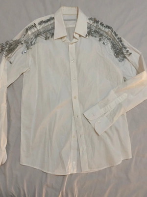 Zara handmade shirt used, white