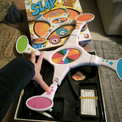 Slap question game for elementary kids like new