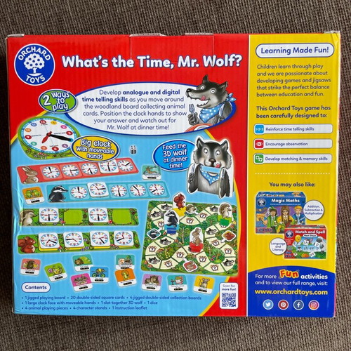 Learning clock game in English for ages 5-9