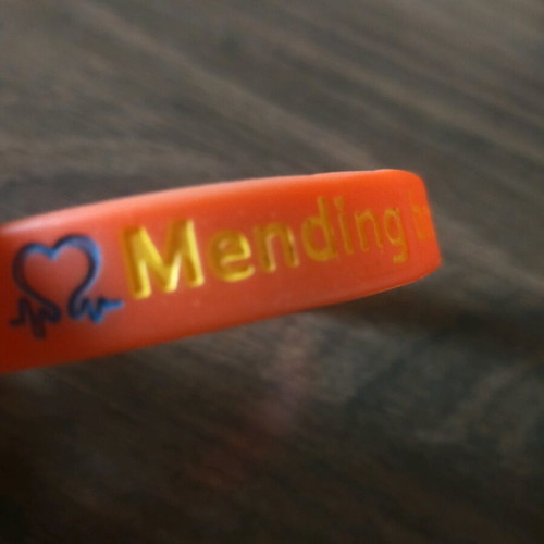 Silicone bracelet used