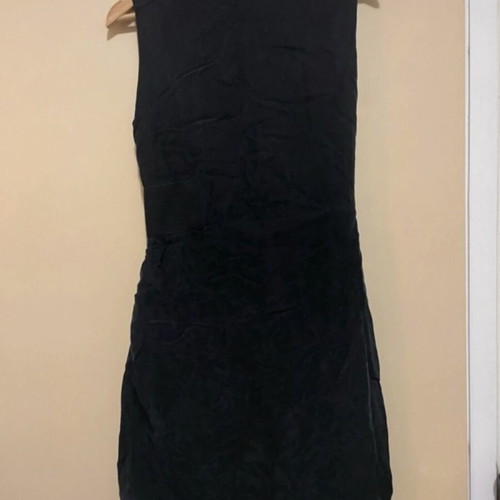 Toi&Moi black suede dress, slim fit, size M