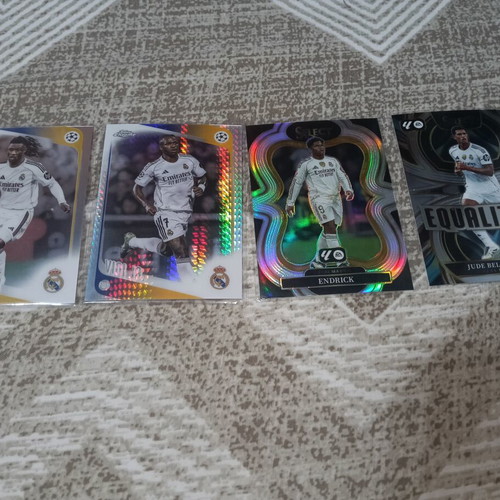 Real Madrid football card set with Vinicius, Gviler and others