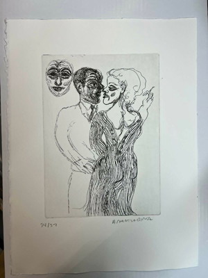 Tasos Mantzavinos numbered and signed chalcography new