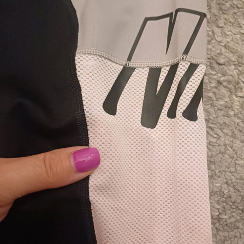Nike Dri Fit sports leggings like new, grey with black design, XS-S