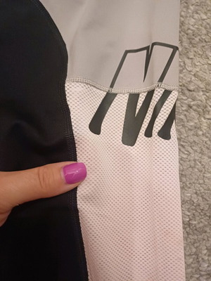 Nike Dri Fit sports leggings like new, grey with black design, XS-S