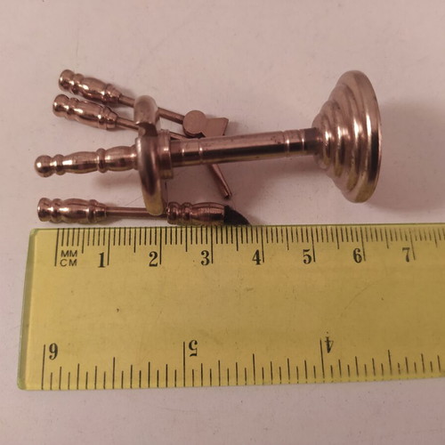Brass fireplace set miniature like new