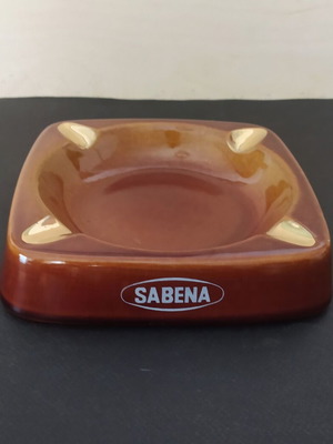 Vintage Sabena Airlines ashtray from the 1960s like new