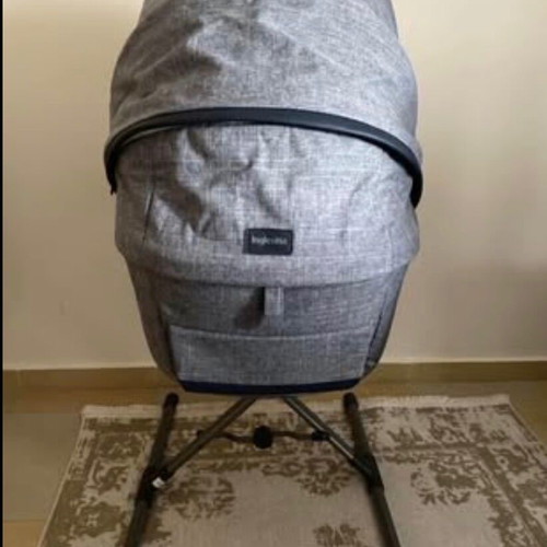 Inglesina Port Bebe Aptica with Stand-Up Base like new, grey-blue