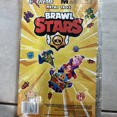 Brawl Stars album with metal tags like new