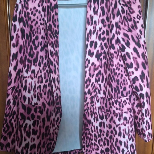 Leopard print pink jacket Celestino new L-XL