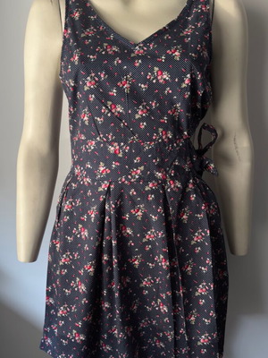 Anel summer dress like new, size L 40 12, blue multicolor