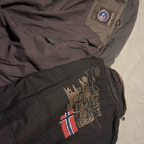 Napapijri 2-in-1 jacket used, black and gray