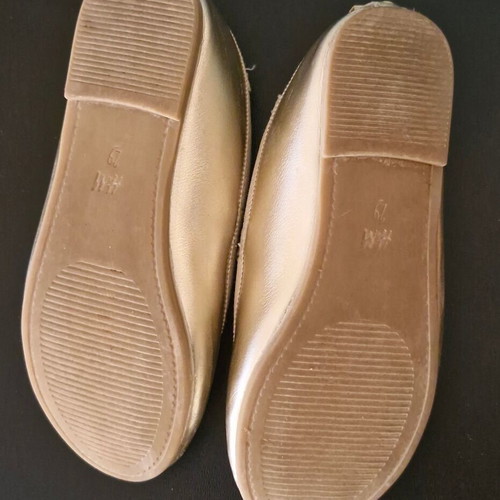 H&M ballerinas size 29 used, gold