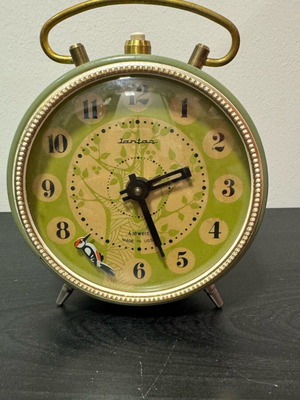Jantar collectible vintage animated alarm clock used