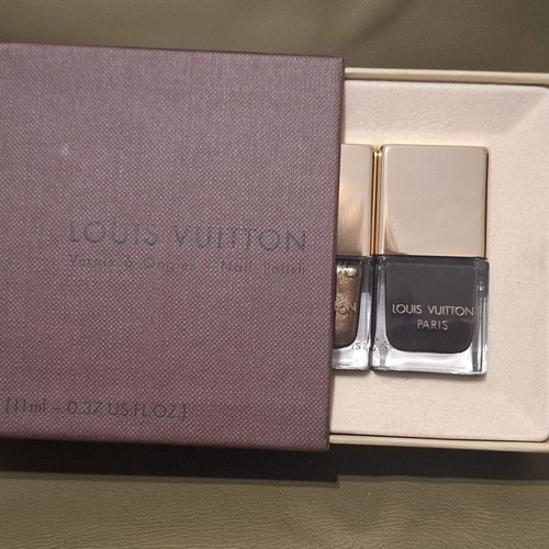 Louis Vuitton βερνίκι νυχιών σετ χρυσό και καφέ