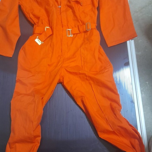 Tailan orange work coverall new, sizes 50,52,56,58