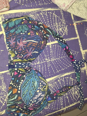 Triumph swimsuit top like new, colorful, size L