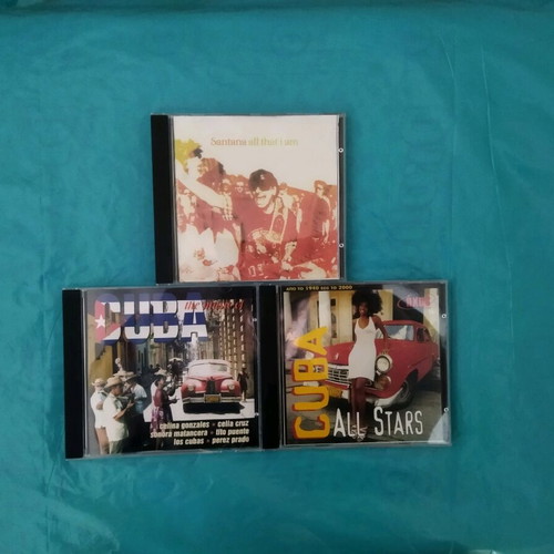 Pack of 3 classic Latin music CDs Santana and Cuba like new