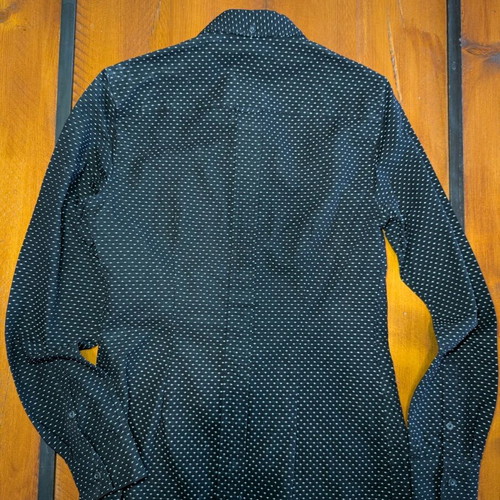 Fred Perry women's shirt like new, black with white pattern, size 38