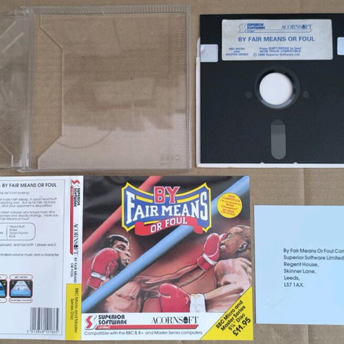 By Fair Means Or Foul BBC Micro disk game like new