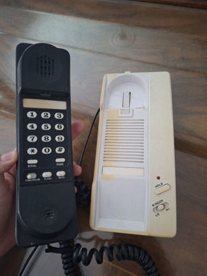 Vintage 90s wired home phone, decorative and functional