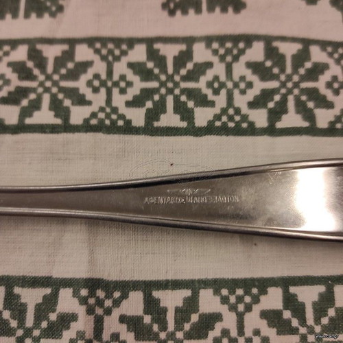Afentakis Stainless & Rostfrei Cutlery Set used, 22 pieces forks knives spoons