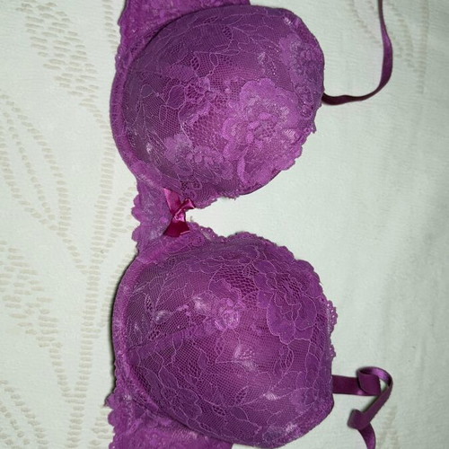 H&M lace women's bra 85C fuchsia