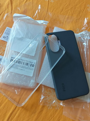Θήκες Poco F7 Xiaomi καινούργιες, πακέτο 3, διαφανείς crystal clear και ματ γκρι