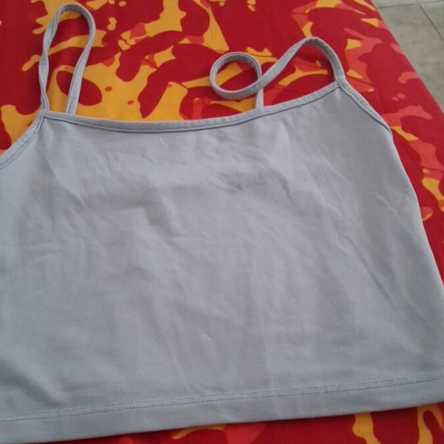 Stradivarius Blue Crop Top Small like new