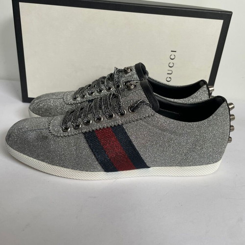 Gucci sneakers like new, size 37.5, silver