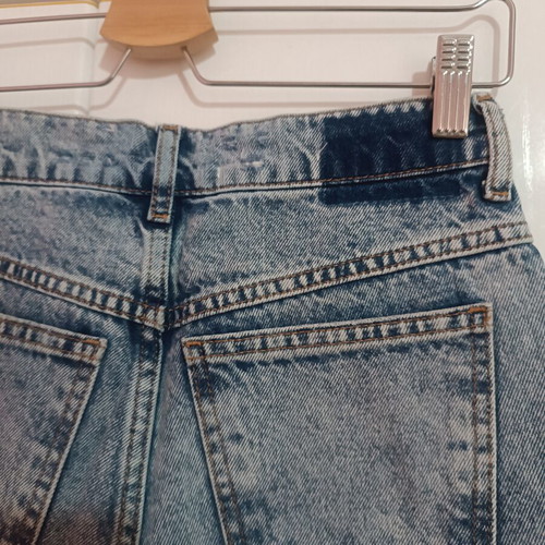 Mango Mom Fit Jeans used, size 34, light blue stone wash