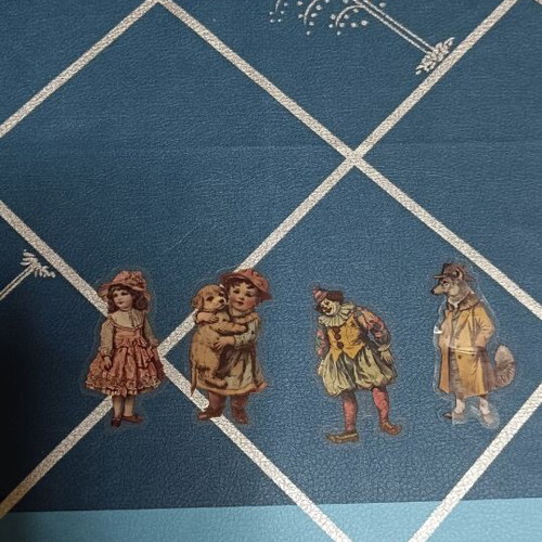 Vintage Victorian Stickers new, PET Material