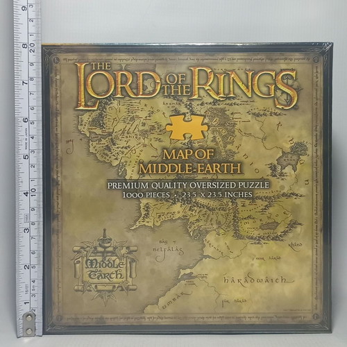 Noble Collection Lord of the Rings Middle Earth Map Puzzle new, 1000 pcs