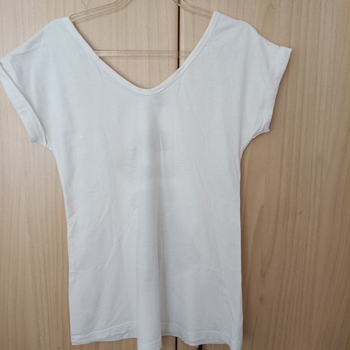 Seven Sins short-sleeve shirt used, white, size Small-Medium
