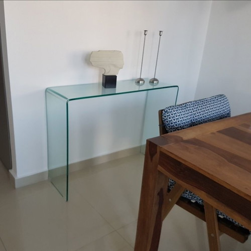 Glass minimal console 75X100X30cm
