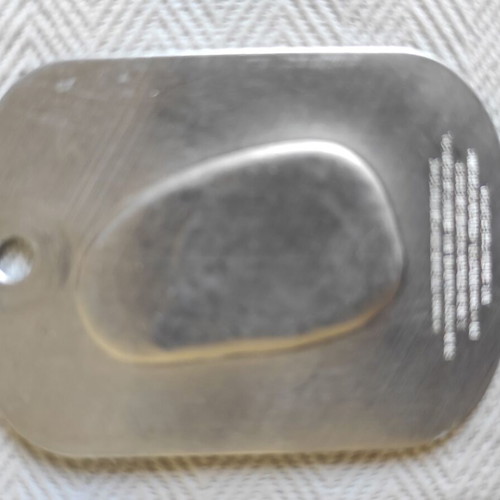 X-MEN metal dog tag fingerprint Rogue new, silver