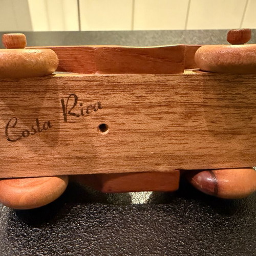 Wooden toy car like new, bought in Costa Rica
