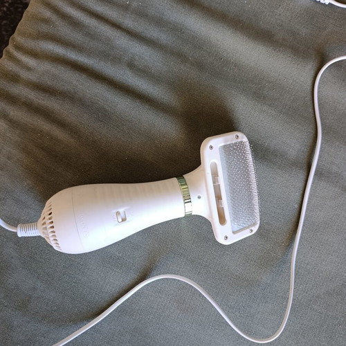 Pet grooming dryer brush