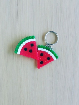 Watermelon keychain handmade new with pyssla