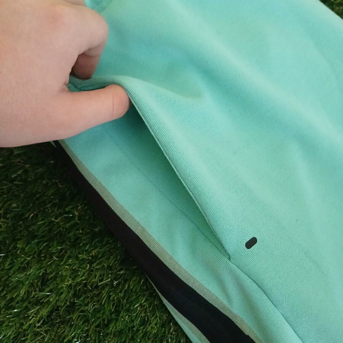Nike shorts, turquoise and black, size M