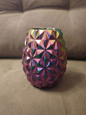 Decorative vase iridescent used