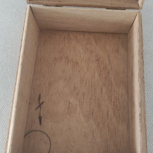 Optimum Willem II wooden cigar box used, empty for 10 cigars