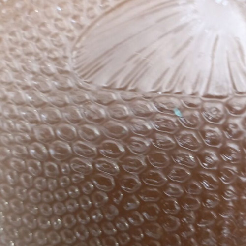 Glass serving platter, fish shape, 27x21 cm