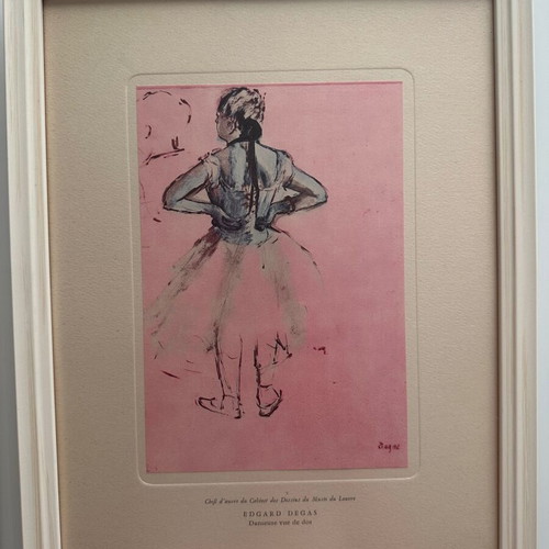 Set of 4 framed artworks by famous painters