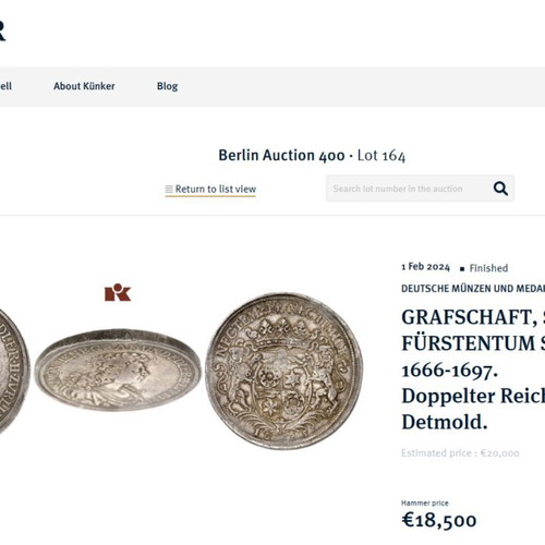 Νόμισμα 2 Thaler Holy Roman Empire of the German Nation σαν καινούργιο