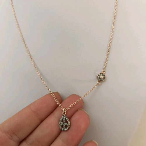 Jools silver necklace gold plated 39.5 cm like new