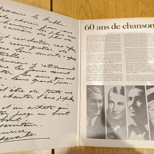 Maurice Chevalier 60 ans de chansons vinyl record like new