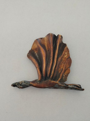 Bronze decorative sculpture used with oxidation